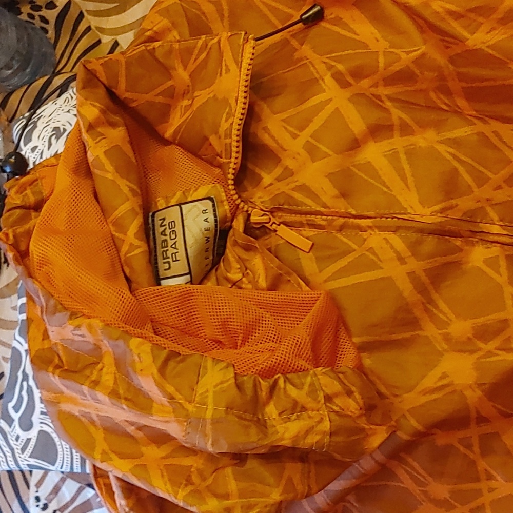 Urban Rags Orange Patterned Jacket - Picture 3 of 7